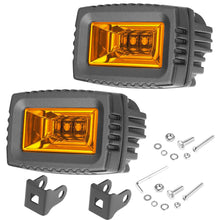 2x 3" LED Work Light Bar Cube Flood Pods Driving Fog Reverse 3000K Pods ATV 4WD