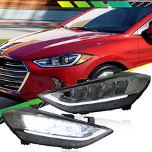 For Hyundai Elantra 2016-2018 Projector LED Headlights Front Lamps Pair