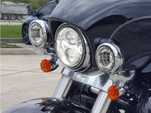 4.5" LED Fog Lights Auxiliary Spot Turn Signal Chrome for Harley street glide 2006-2022