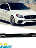 Black Rear Diffuser & Chrome Exhaust Tips for Mercedes W213 S213 AMG Bumper 2017-2020 di209