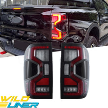 For 2022-2025 Ford Ranger T9 Full LED Rear Lights Clear Len W/Startup Tail Lamps