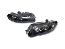 Angel Eye Headlights Head Light (Black Projector with Halo Ring)  For Holden Statesman WH 1999.06-2003.05