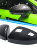 Real Carbon Fiber Mirror Caps For Audi TT TTS TTRS MK3 2016–2025 (No Lane Assist)