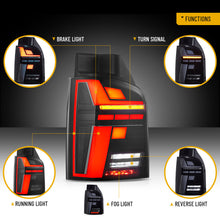 Pair Smoke LED Tail Lights For 2010-2014 VW Multivan T5 w/Animation Sequential Rear Lamps