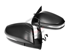 TYC Pair LH+RH Electric Door Mirror Black LED For Toyota Hilux 2015-2024