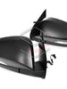 TYC Pair LH+RH Electric Door Mirror Black LED For Toyota Hilux 2015-2024