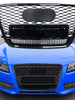 RS5 Style Gloss Black Honeycomb Front Grille For Audi A5 S5 B8 8T 2008–2012