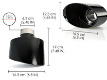 65mm Inlet Oval Exhaust Tips for Audi A3 A4 A5 A6 A7 Up To RS3 RS4 RS5 RS6 RS7