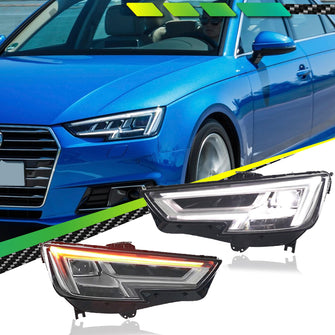 Full LED Headlight Assembly for Audi A4 2017-2019