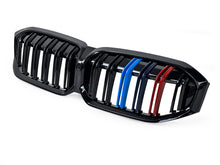 Dual Slats M-Color Front Bumper Grille Gloss Black fit for BMW 3-Series G20 LCI 330i m340i 2023+