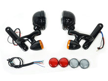 4.5'' Auxiliary LED Spot Fog Light Passing Lamp Fit Black Housing For Harley Street Glide 1994-2023