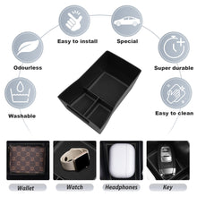 Car Center Console Storage Box Organizer Tray For 2024-2025 Hyundai Kona