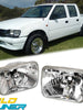 Pair Crystal Clear Headlights for Toyota Hiace 1982-2004