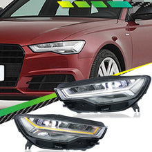 LED Sequential Projector Headlights Assembly for Audi A6L S6 C7 2012-2015