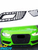 All Black Fog Light Grille Cover Bezels for Audi A4 B8.5 Non S-line 2013-2016 fg229