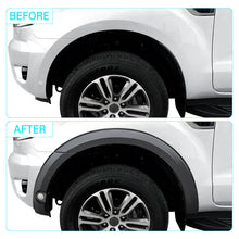 4pcs Slim Fender Flares Matte Black Guard For Ford Ranger PX3 MK3 2019-2022 Wildtrak Dual Cap