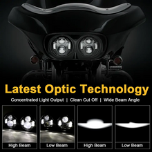 Dual LED Headlight for Harley Motorcycle Road Glide 2004-2013
