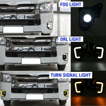 LED DRL Daytime Running Light Fog Lamps Turn Signal For Toyota Hiace 2014-2018