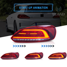 For 2009-2014 Volkswagen Scirocco MK3 Red Rear Lights W/Startup &Sequential Pair