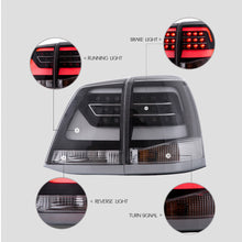 Clear LED Tail Lights For Toyota Land Cruiser 2008-2015 Smoke Rear Lamps