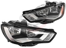 Pair LH+RH Head Light Lamp (Non Xenon Type) For Audi A3 8V 2014-2016
