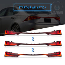 Red LED Tail Lights For 2014-2019 Lexus IS250 300h 350F Start-up&Sequential Set