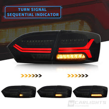 Pair Smoked LED Tail Lights Rear Lamps For 2011-2014 Volkswagen Jetta Mk6