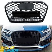 RS6 Style Honeycomb Sport Mesh Front Grille Grill For Audi A6 C7 S6 2016-2018 fg119