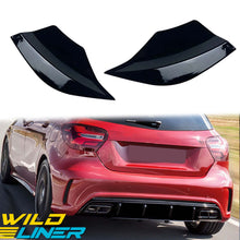 Glossy Black Rear Bumper Splitters Aero Kits Canards for Mercedes A-Class W176 2013-2018 AMG Bumper Only