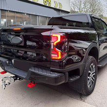 For 2022-2025 Ford Ranger T9 Full LED Rear Lights Clear Len W/Startup Tail Lamps