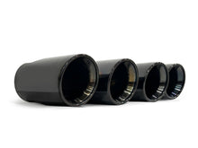 60mm Black Dual Exhaust Tips Muffler Pipes Universal