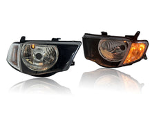 Pair LH+RH Clear Head Lights For Mitsubishi Triton Ute MN 2009-2015 GL GLX Headlights