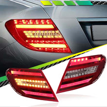 LED Tail Lights Rear Lamps DRL Red Assembly for Mercedes-Benz C W205 2011-2014