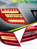LED Tail Lights Rear Lamps DRL Red Assembly for Mercedes-Benz C W205 2011-2014