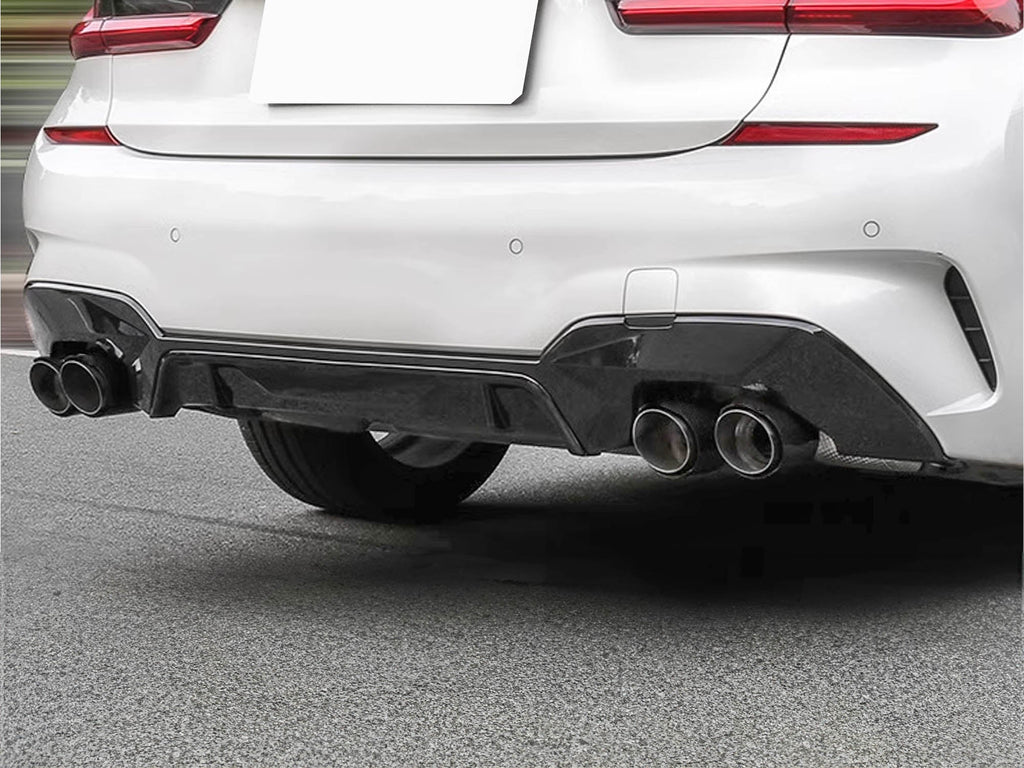 Matte Carbon Quad Exhaust Tips - For BMW G20 M340i 2019-2022 ...