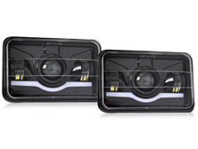4x6" LED Headlights Angel Eye for Toyota Landcruiser 60/80 Series Nissan Patrol MQ / MK Series