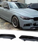 Black Front Bumper Splitter Air Vent Trim Canards for BMW 3-Series F30 F31 M-Sport 2013-2018