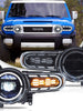 LED Dual Beam Headlights For Toyota FJ Cruiser 2007-2023 with Dynamic Animation Lighting