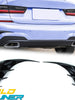 Rear Bumper Canards Side Air Vent Trims for BMW 3-Series G20 2019-2022 M Sport Only