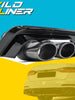 Glossy Black Rear Diffuser + Exhaust Tips for Audi A6 C8 S6 Sline 2019-2023 di92