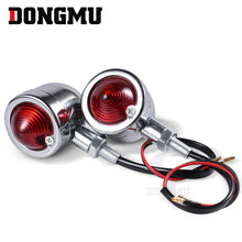 4x Bullet Motorcycle Chrome/Black Turn Signal Light Indicator Harley Chopper bobber XL