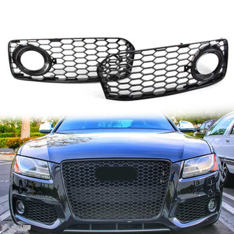 Black Fopg Light Cover Lower Grille for Audi A5 b8 S-line S5 2008-2012