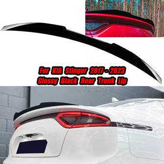 Glossy Black Rear Tail Boot Trunk Spoiler Wing For KIA Stinger 2017-2024