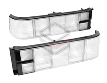 Pair LH+RH Tail Light Lamps (Full Clear) for Holden Commodore VK Sedan Calais 1984 1985 1986