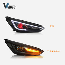 LED Headlights With Demon Eyes Sequential Turn Signal For 2015-2018 Ford Focus
