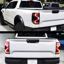 For 2022-2025 Ford Ranger T9 Full LED Rear Lights Clear Len W/Startup Tail Lamps