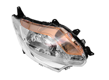Pair LH+RH Head Light Headlights w/ Silver Lower Bezel For Mitsubishi Triton MQ GLX 2015-2018