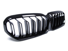 Gloss Black Front Bumper Grille Grill for BMW 5-Series G30 G31 2022-2023 W/ Camera fg113
