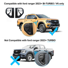 Black Side Vent Cover Trim For Next Gen Ford Everest Bi-turbo 2022 2023 2024