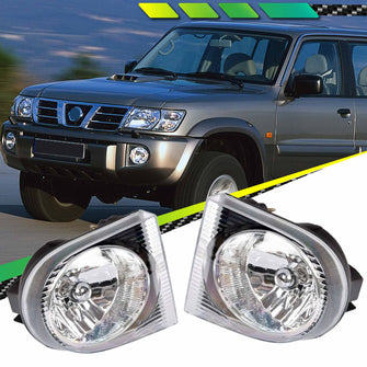 Full Set Fog Light Spot Driving Lamp KIT For Nissan Patrol Wagon Y61 GU 01~04